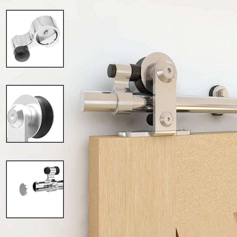 10FT Sliding Barn Door Hardware Kit