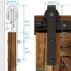 10FT Sliding Barn Wood Door Hardware Closet