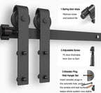 10FT Sliding Barn Wood Door Hardware Closet