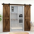 10FT Sliding Barn Wood Door Hardware Closet