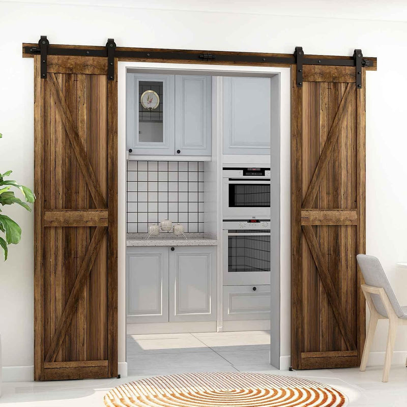 10FT Sliding Barn Wood Door Hardware Closet