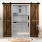 10FT Sliding Barn Wood Door Hardware Closet