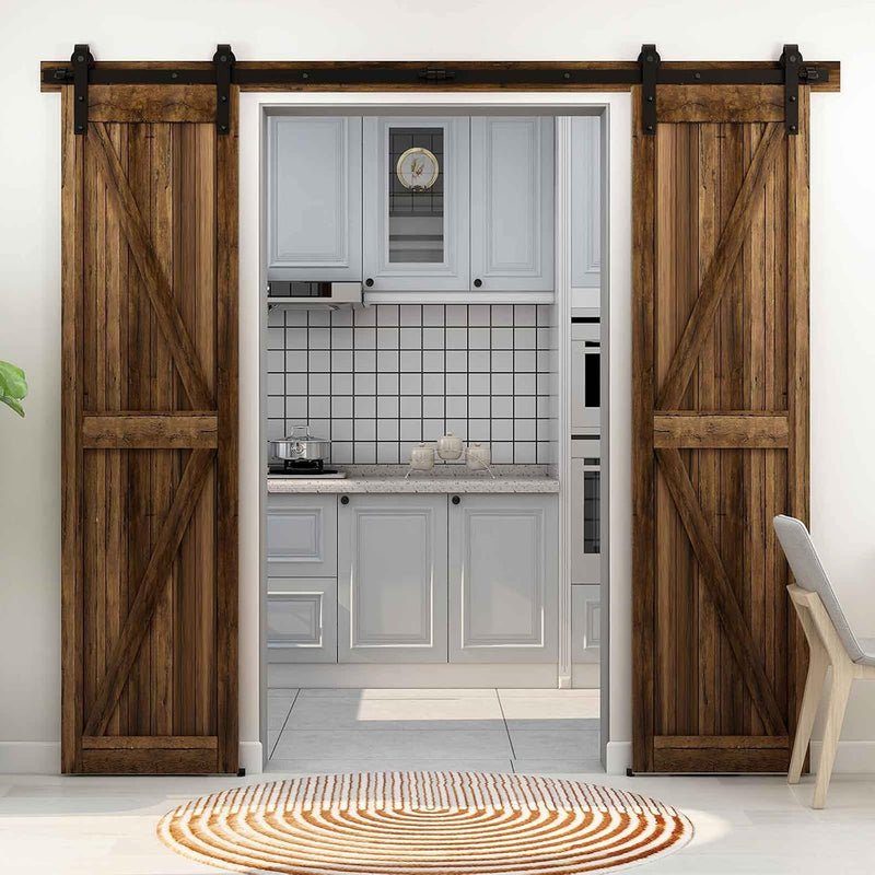 10FT Sliding Barn Wood Door Hardware Closet