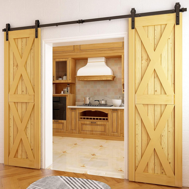 10FT Sliding Barn Wood Door Hardware Closet