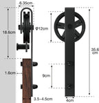 10FT Sliding Door Track Wardrobe Barn Kit