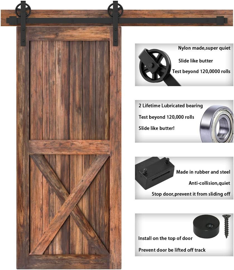 10FT Sliding Door Track Wardrobe Barn Kit