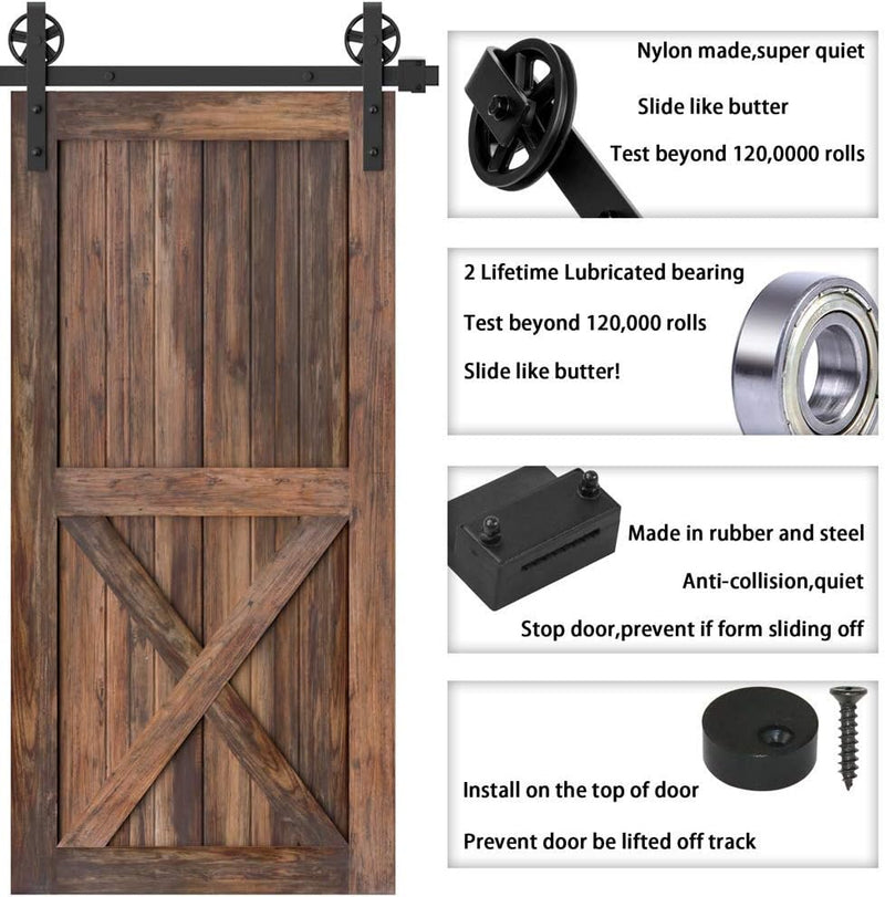 10FT Sliding Door Track Wardrobe Barn Kit