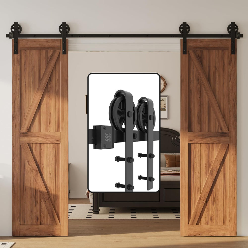 10FT Sliding Door Track Wardrobe Barn Kit