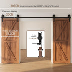10FT Sliding Door Track Wardrobe Barn Kit