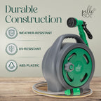10m Garden Hose Reel with 7 Adjustable Spray