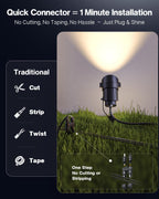 10pcs 12W Low Voltage Garden Lights with Wire
