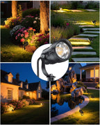 10pcs 12W Low Voltage Garden Lights with Wire