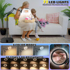 10x Magnifying Glass with Light and Stand 72