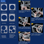 11 Holes Collapsible Plastic Balloon Sizer Cube Box
