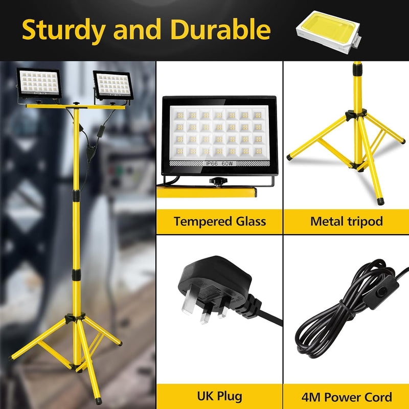 11000lumen LED Work Light with Stand 2 Adjustable