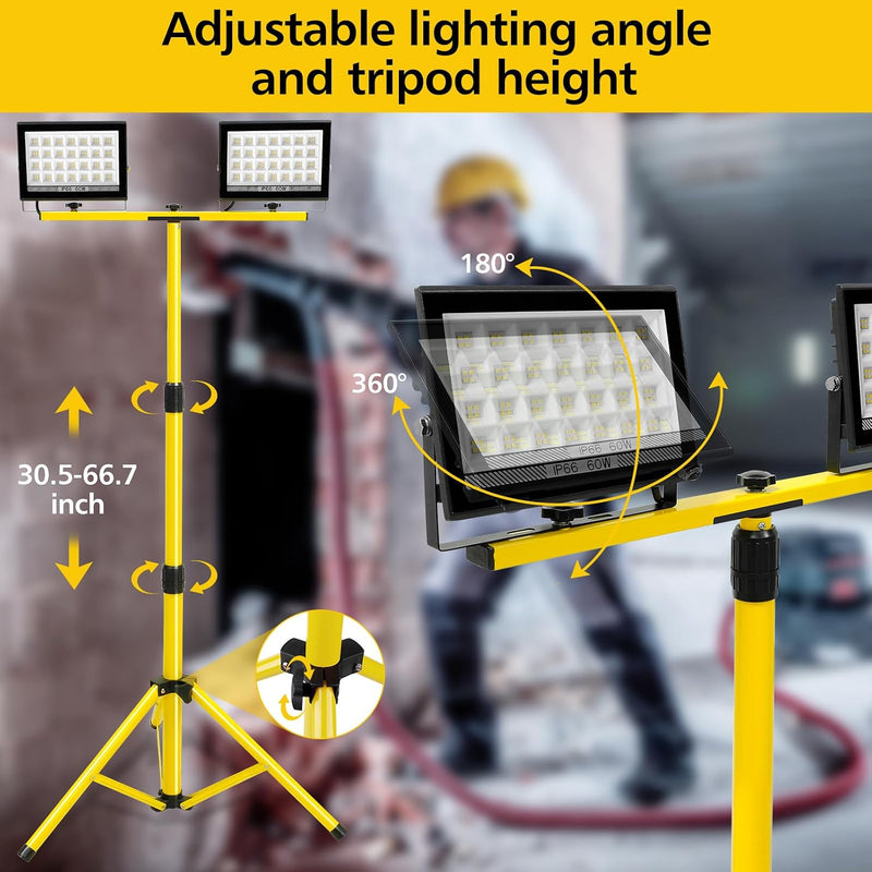 11000lumen LED Work Light with Stand 2 Adjustable