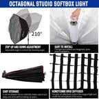 110W Softbox Lighting Kit 37.4 " 95CM Large