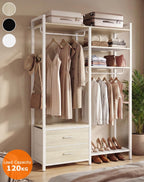 115CM Heavy Duty Clothes Rail with 4 Drawers