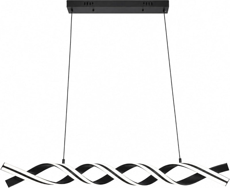 115CM Smart LED Modern Chandelier 50W Dimmable Spiral