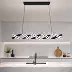 115CM Smart LED Modern Chandelier 50W Dimmable Spiral