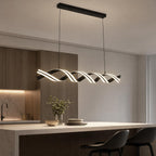 115CM Smart LED Modern Chandelier 50W Dimmable Spiral
