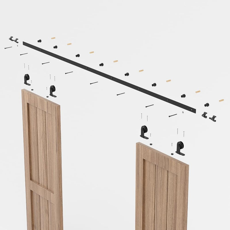 11FT Sliding Barn Wood Door Closet Hardware