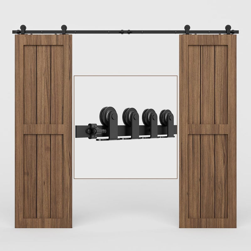11FT Sliding Barn Wood Door Closet Hardware