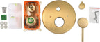 12 Inch Brass Shower System Wall Mounted Concealed