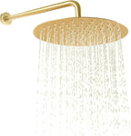 12 Inch Brass Shower System Wall Mounted Concealed