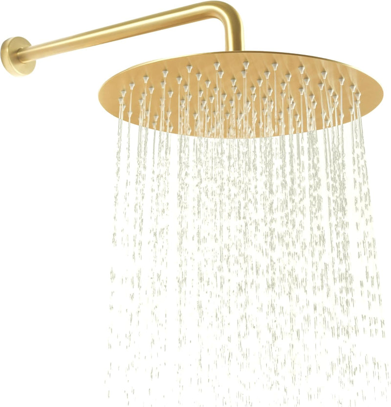12 Inch Brass Shower System Wall Mounted Concealed