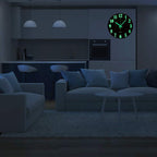 12 Inch Luminous Wall Clock Silent Wooden Design