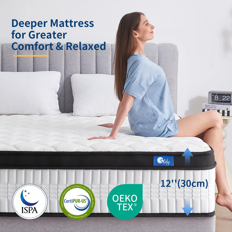12 Inch Mattresses for Back Pain Relief Hybrid