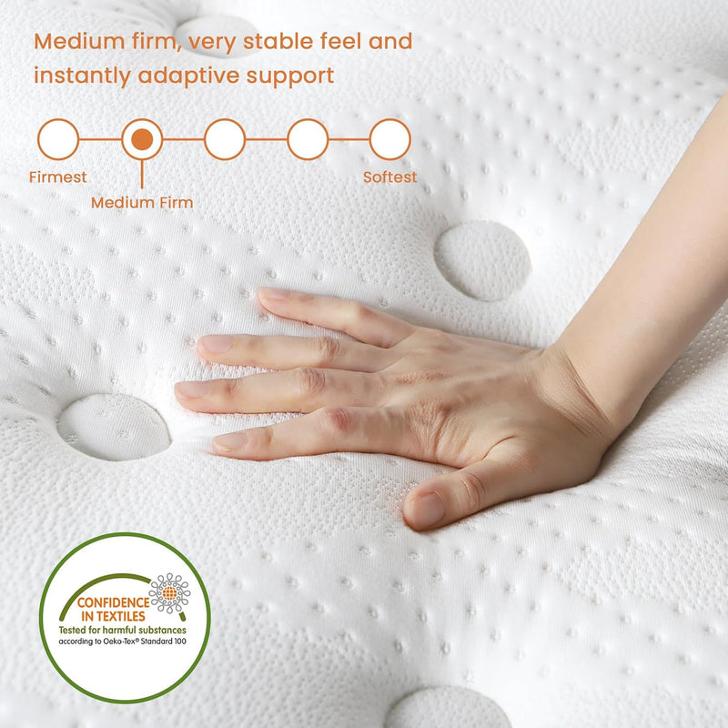 12 Inch Orthopaedic Hybrid Mattress Medium Firm