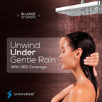 12 Inch Rectangle Rain Shower Head Ceiling Or