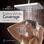 12 Inch Rectangle Rain Shower Head Ceiling Or