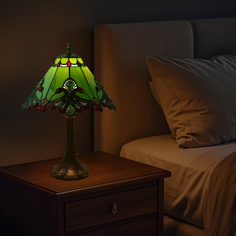 12 Inch Tiffany Table Lamp Baroque Style Stained