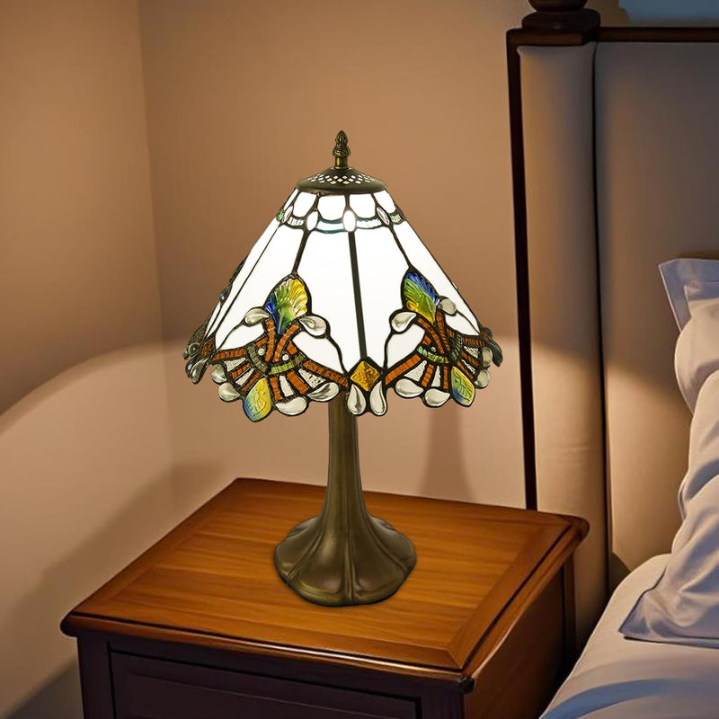 12 Inch Tiffany Table Lamp Baroque Style Stained