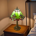 12 Inch Tiffany Table Lamp Baroque Style Stained