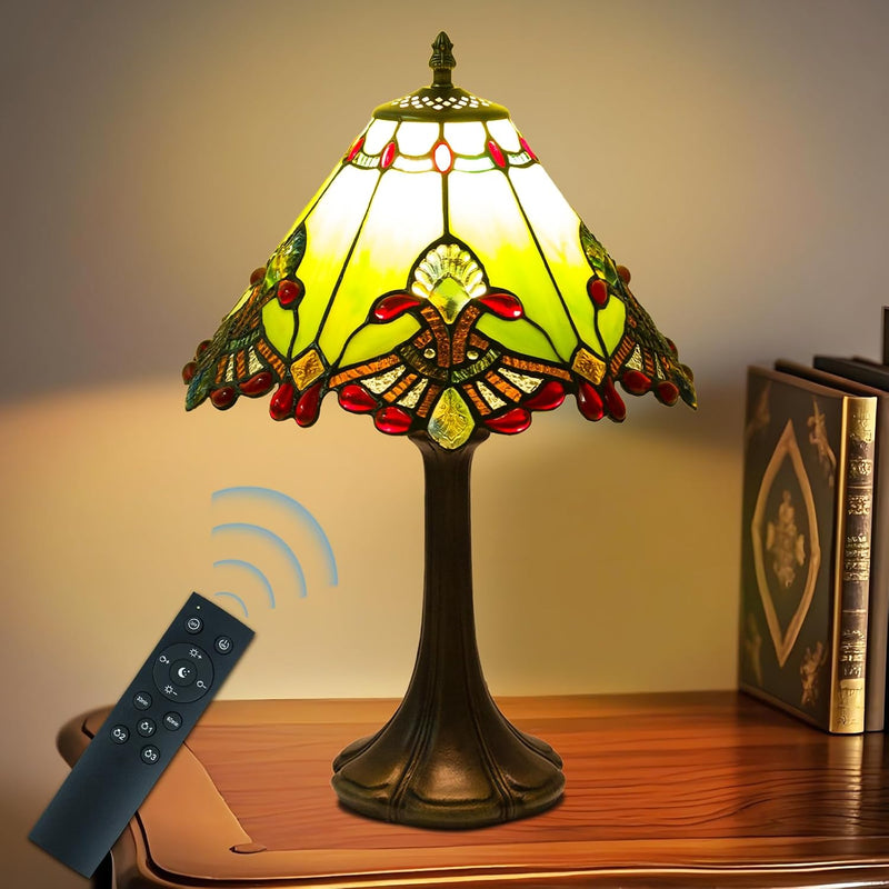 12 Inch Tiffany Table Lamp Baroque Style Stained