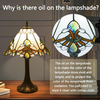 12 Inch Tiffany Table Lamp Baroque Style Stained