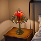 12 Inch Tiffany Table Lamp Baroque Style Stained