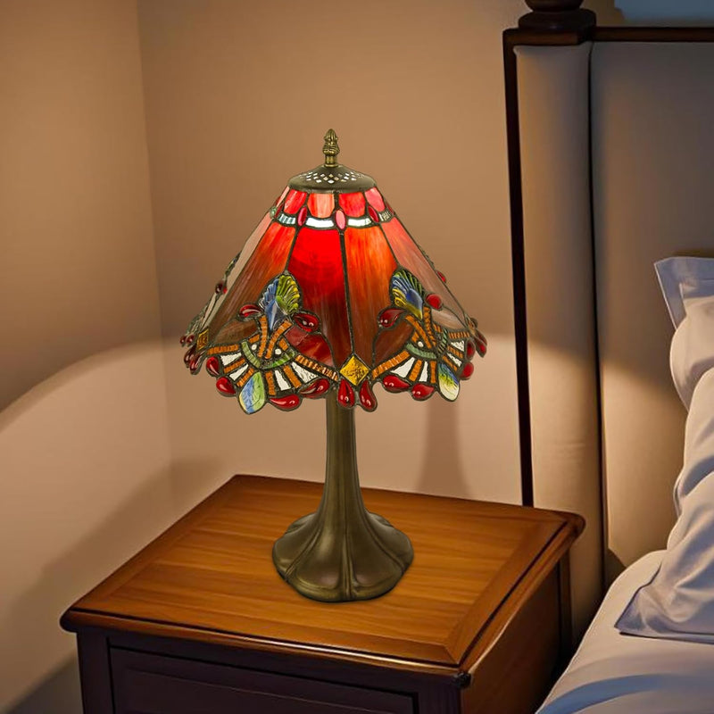 12 Inch Tiffany Table Lamp Baroque Style Stained