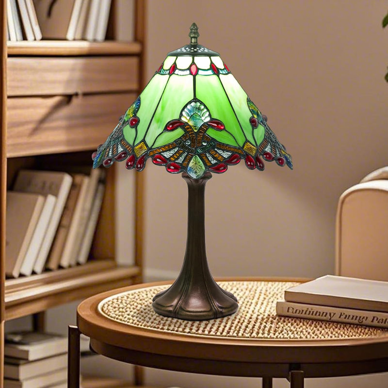 12 Inch Tiffany Table Lamp Baroque Style Stained