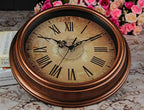 12 Inch Wall Clock Silent Non-Ticking Vintage Roman