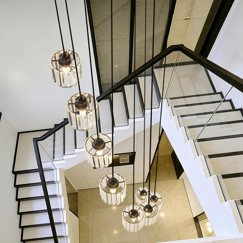 12 Light Raindrop Crystal Chandelier