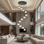 12 Light Raindrop Crystal Chandelier