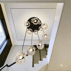 12 Light Raindrop Crystal Chandelier