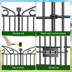 12 Panel No Dig Decorative Garden Fence