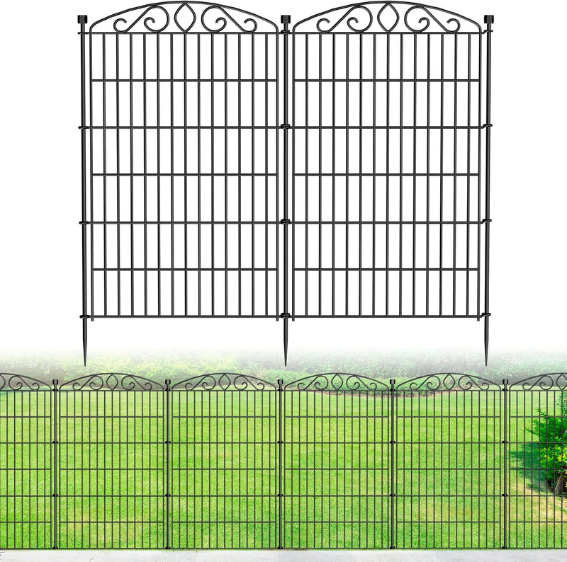 12 Panel No Dig Decorative Garden Fence