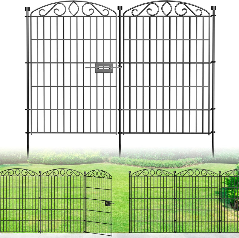 12 Panel No Dig Decorative Garden Fence